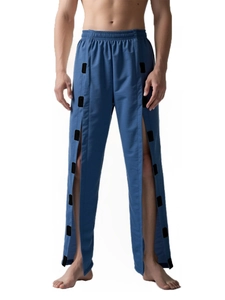 Pantalon de soin bleu marine avec boutons-pression latéraux pour un habillage facile