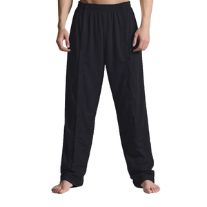 Vue détaillée du pantalon de soin noir avec taille élastique pour patients alités