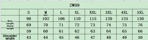 Size chart showing chest, length, sleeve, and shoulder measurements for men's hoodies