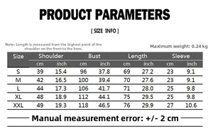 Detailed size chart for men slim fit striped polo shirt from S to XXL measurements