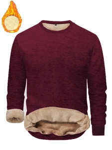 Detailed macro view showing the thick inner fleece lining and jacquard knit texture