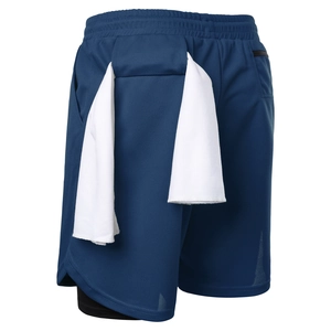 Detail der Laufshorts mit Mesh-Struktur, Innenfutter und rückseitiger Handtuchschlaufe