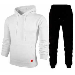 Pantalon de sport pour homme avec cordon de serrage et détails aux chevilles côtelées