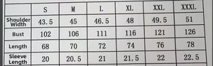 Size chart for men ice silk mesh polo shirt with measurements from S up to 3XL