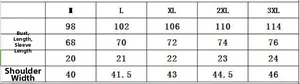 Tableau des tailles détaillé pour t-shirt col V homme avec mesures de la taille M à 3XL