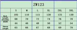Size chart for men half-zip knit sweater showing chest, length, shoulder, and sleeve data