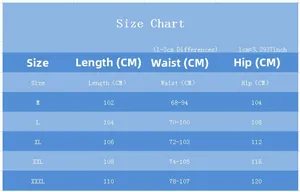 Größentabelle für Herren Sport-Jogginghosen mit Maßen von M bis 3XL in Zentimetern