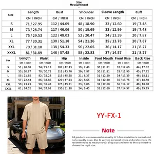Detailed size chart for men's jacquard short sleeve and shorts casual summer set
