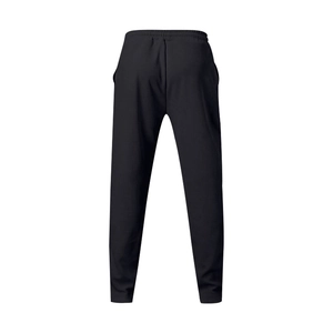 Rückansicht der schwarzen Herren-Jogginghose mit elastischem Bund und Bündchen