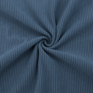 Macro texture view of vertical ribbed knit fabric for men's casual long sleeve shirt