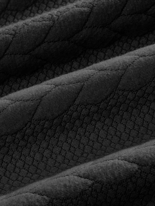Sudadera de hombre con media cremallera en punto jacquard con textura de rombos clásicos