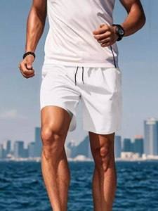Herren Double Layer Laufshorts Schnelltrocknende Workout Gym Sport Shorts Mesh Atmungsaktive Sommer Casual Shorts Mit Innentasche Kordelzug Sportliche Leichte Shorts Für Männer