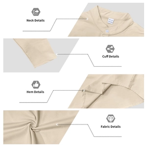 Vue détaillée de l'ensemble Henley pour hommes 100 % polyester avec col et patte