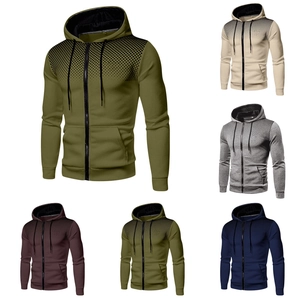 Detailed close-up of hooded sweatshirts showing unique dotted print on shoulders and chest