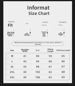 Size guide for men's turtleneck knit sweater featuring detailed measurements and fit info