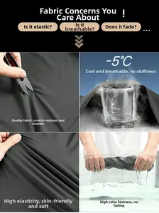 Detail of breathable, scratch-resistant ice silk fabric with high elasticity and durability