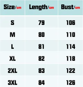 Guide des tailles pour blazer en velours homme avec mesures de longueur et de poitrine