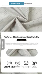 Nahaufnahme von atmungsaktivem Mesh-Gewebe aus 100% Polyester für Sportanzüge