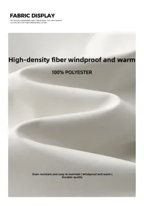 Detail of high-density 100% polyester windproof fabric for men outdoor jacket