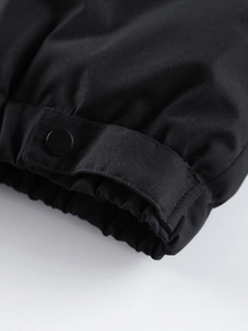 Giacca outdoor spessa da uomo con polsini in velcro regolabili e dettaglio antivento
