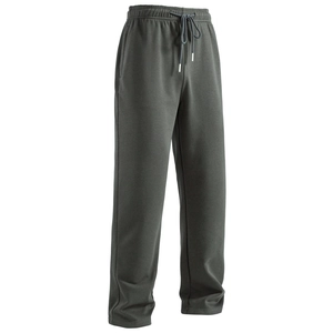Détail de la taille à cordon de serrage gris foncé sur pantalon décontracté pour homme