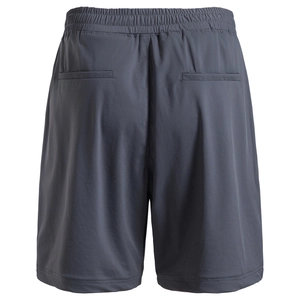 Short de sport décontracté gris foncé pour homme avec taille élastique et poches dos