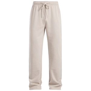 Pantalon de Jogging en Mélange de Coton pour Hommes Style Old Money Coupe Droite Large Pantalon Décontracté à Cordon de Serrage