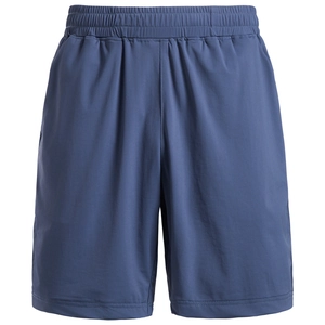 Men's high-elastic athletic shorts in deep indigo blue with drawstring elastic waist