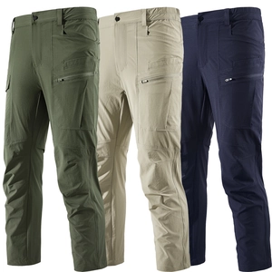 Tactical cargo pants for men in army green, khaki and navy with quick-dry fabric