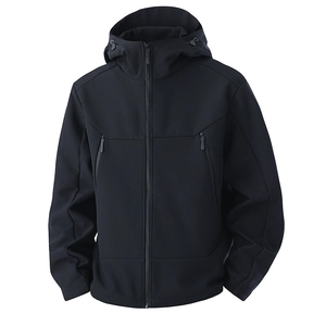 Wasserdichte Softshelljacke mit Kapuze für Damen und Herren windfeste Outdoor-Wanderjacke