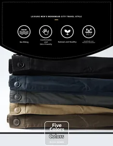 Détail des coutures de qualité et des cinq coloris du short cargo résistant pour hommes