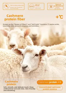Details des Fleece-Stoffs mit Kaschmir-Proteinfaser für antibakterielle Hautpflege