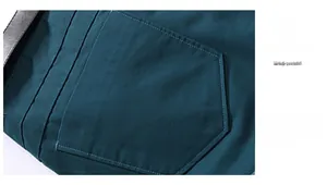 Detail of teal casual shorts showing the back pocket design with cat scratch fading