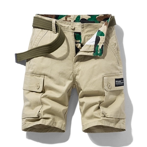 Pantaloncini Cargo Estivi da Uomo Nuovi in Stile Giapponese Vestibilità Comoda Pantaloncini Casual a Cinque Punti Con Cintura Uomo Bottom