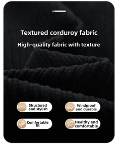 Macro shot of corduroy fabric texture showing vertical stripes and soft material detail