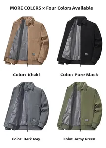 Chaquetas de pana para hombre en colores caqui, negro, gris oscuro y verde militar