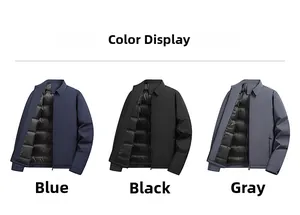 Piumini leggeri invernali da uomo disponibili nei colori blu, nero e grigio