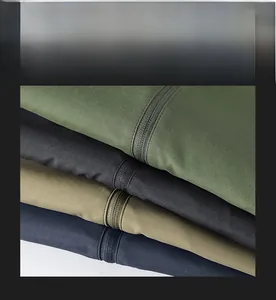 Detail showing casual outdoor jackets in army green, black, khaki, and navy blue options