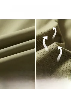 Detail der atmungsaktiven Netzstruktur und des feuchtigkeitstransportierenden Stoffes