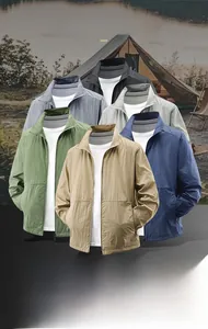 Detail showing six available colors of men's UPF50+ ice silk sun protection jackets