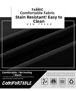 Macro view of durable, warm black fabric for a multi-pocket cargo vest with stain resistance
