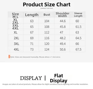 Size chart for casual men jacket showing length bust shoulder and sleeve measurements in CM