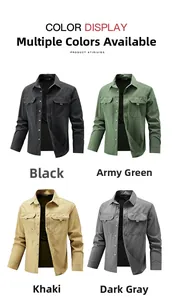 Tactical quick-dry shirts in four colors showing chest pockets and buttoned collars