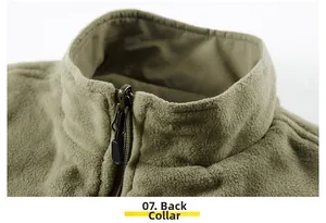 Detailed macro view of the inner fleece collar and sturdy bronze metal zipper