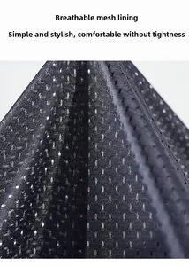 Close-up of the breathable mesh lining texture on the outdoor functional vest