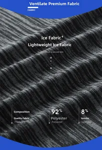 Macro detail of breathable grey sports fabric made of 92% polyester and 8% spandex