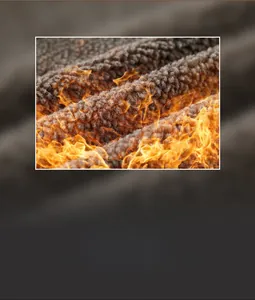 Close-up of thick brown sherpa fleece lining showing soft thermal texture for winter warmth