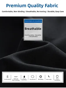 Detail of black quick-dry fabric showing breathable, wear-resistant, and anti-pilling texture