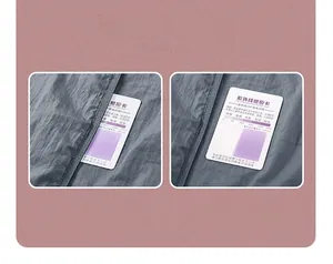 UV protection test showing sun jacket fabric shielding sensor card under sunlight