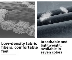 Macro 3D fiber structure and smoke test showing breathable lightweight fabric texture